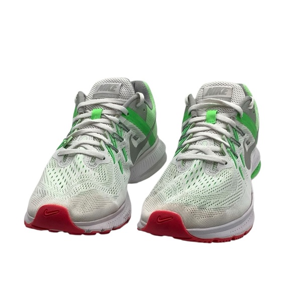 Nike Air Zoom wind flow 2 White and Green Sneakers size‎ 10 - Picture 1 of 6